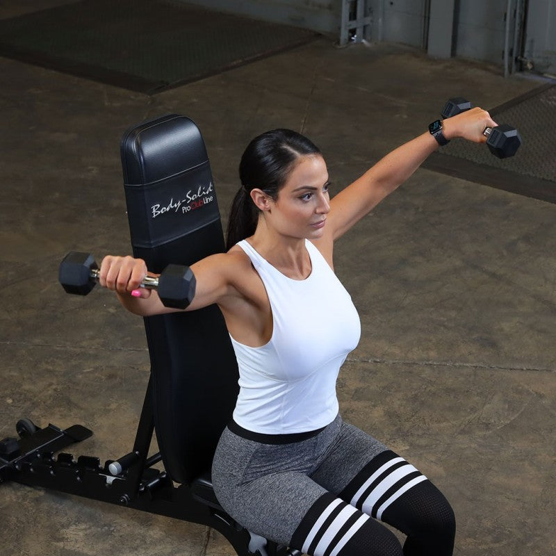 Body Solid Hexagon Kurzhanteln gummiert 1-50kg, paar (HEXRU) – Detailansicht 5