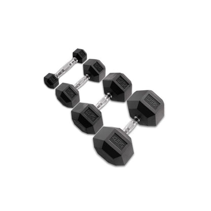 Hexagon Kurzhantel-Satz 2-22,5kg mit Doppelständer vertikal
