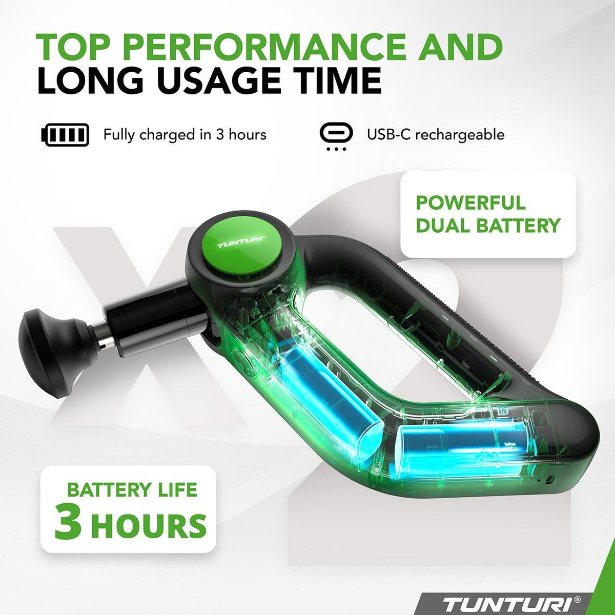 Tunturi MG70 Massage Pistole PRO