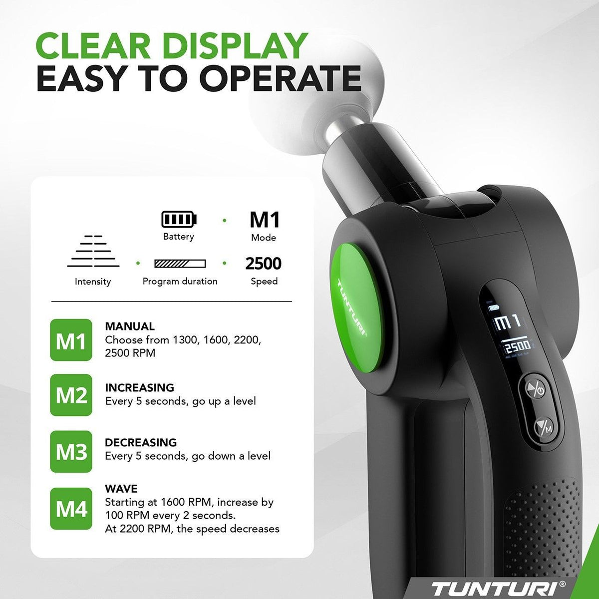 Tunturi MG70 Massage Pistole PRO
