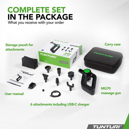 Tunturi MG70 Massage Pistole PRO