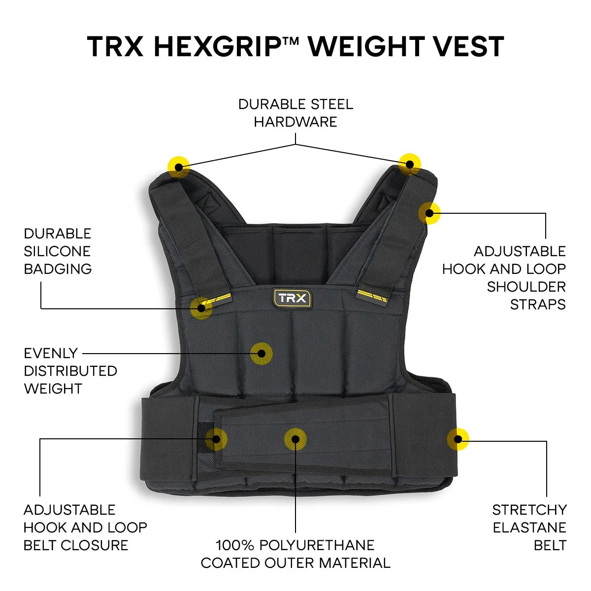 TRX HexGrip Gewichtsweste 18kg