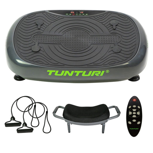 Tunturi V10 Cardio Fit Vibrationsplatte mit Hocker