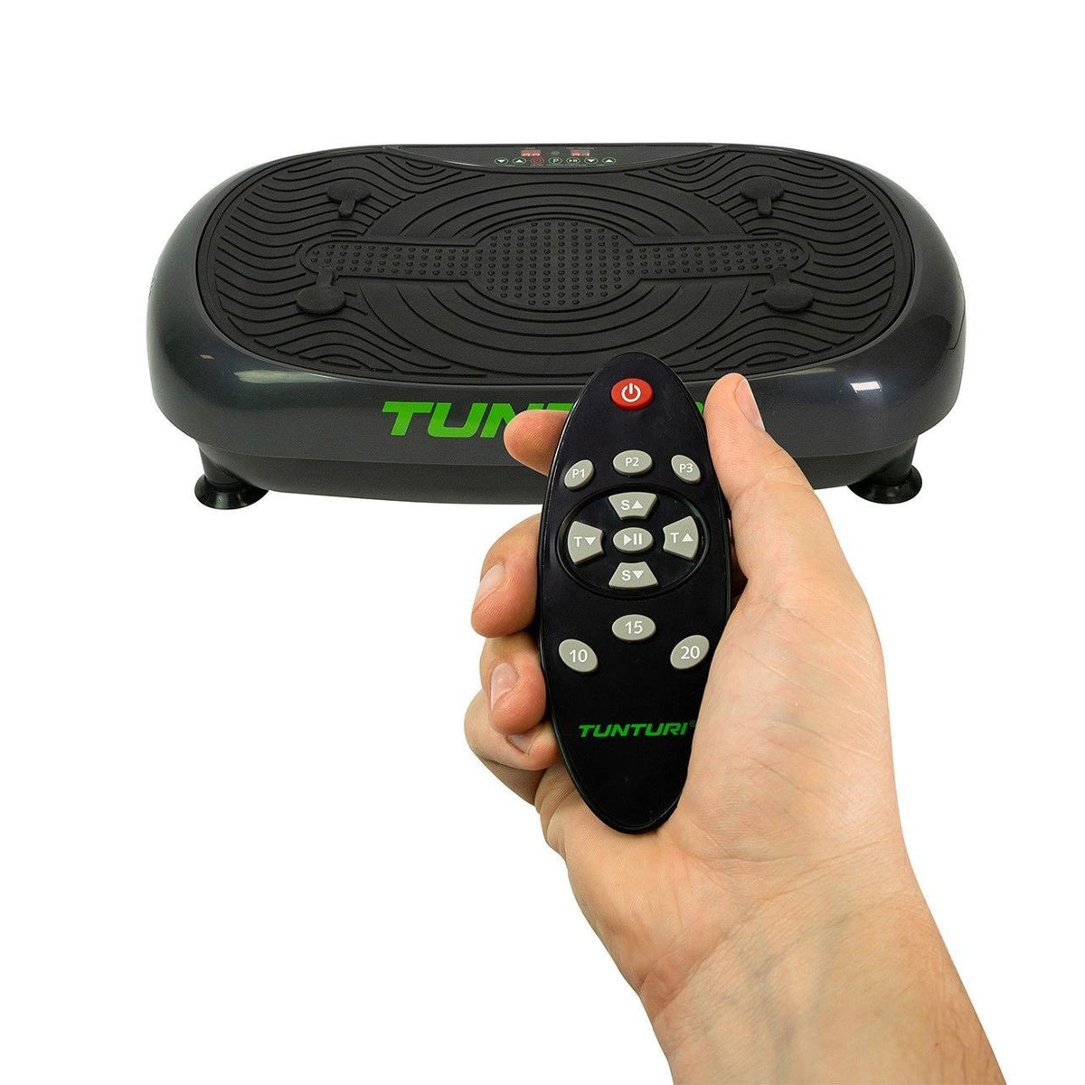 Tunturi V10 Cardio Fit Vibrationsplatte mit Hocker