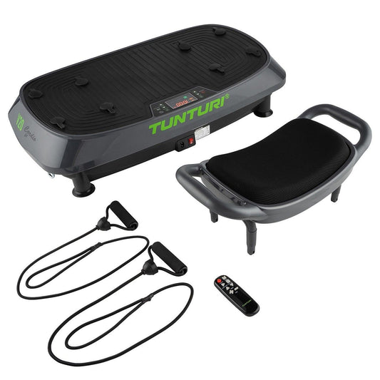 Tunturi V20 Cardio Fit Vibrationsplatte mit Hocker