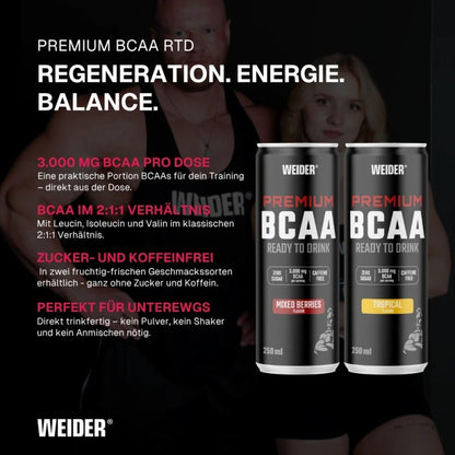 Weider Premium BCAA RTD-Ready to Drink 24 x 250ml
