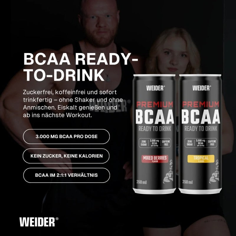 Weider Premium BCAA RTD-Ready to Drink 24 x 250ml