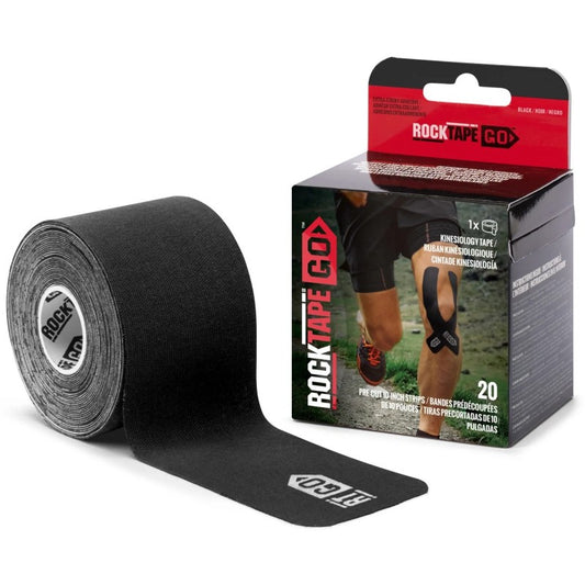 RockTape GO Extra-Sticky Adhesive Pre-Cut Stripes – Kinesiologie Tape