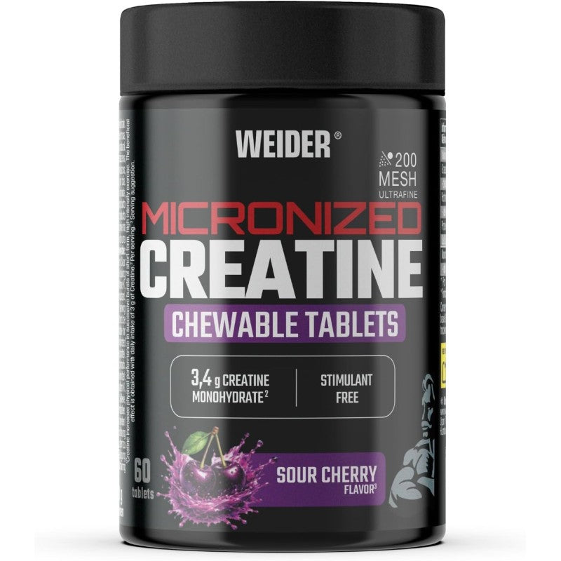Weider Micronized Creatine Chewable Tablets 60 Tabs
