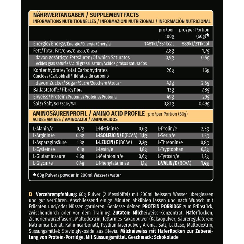 All Stars Protein Porridge 600g Dose