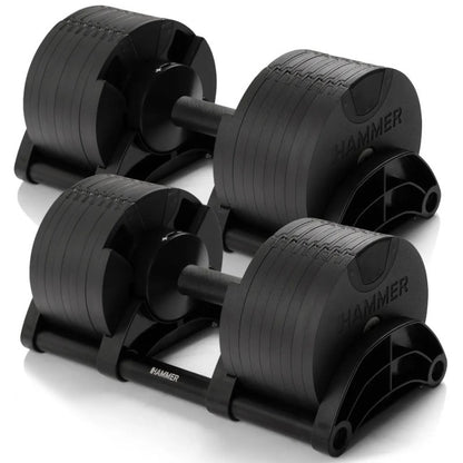 Hammer Sport SmartLock verstellbare Kurzhanteln 2-32kg