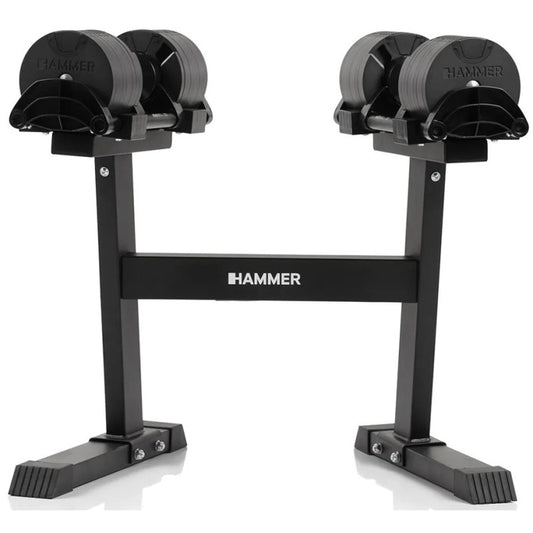 Hammer Sport SmartLock verstellbare Kurzhanteln 2-32kg ink. Ständer