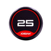 Jordan Kurzhanteln gummiert von 2,5-50kg in 2,5kg-Schritten (JTFDSRN2)