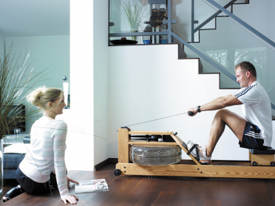 A workout with rowing machines - glide as if on water